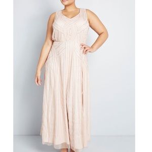 Beaded vintage style maxi dress